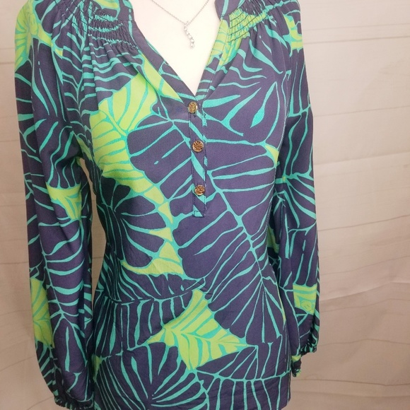 Lilly Pulitzer Elsa Under The Palms Top. XXS - Picture 2 of 7